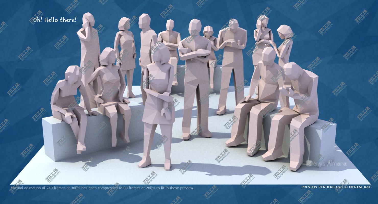 images/goods_img/20210114/ArchViz LowPoly Animated People Kit/2.jpg